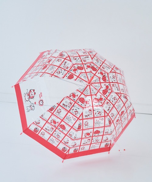 SiNCERE（シンシア）の「〈シモジマ〉コロンとまるい クリア素材の傘♪ バードケージ アンブレラ（長傘・レディース・レッド/ブルー・ONE SIZE）」の9枚目の写真