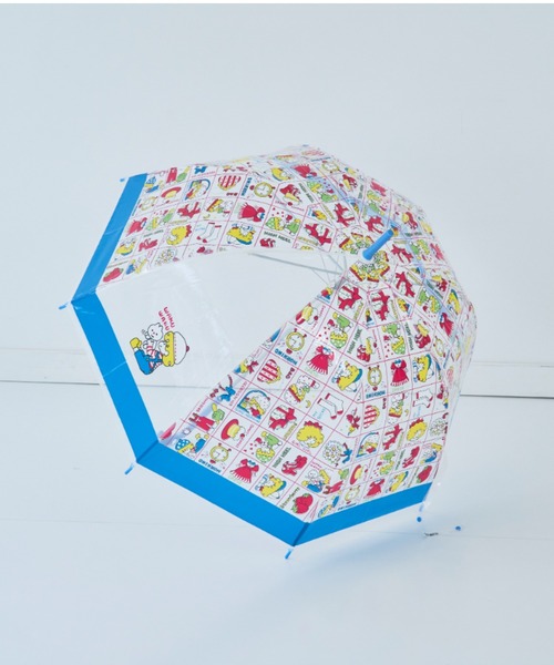 SiNCERE（シンシア）の「〈シモジマ〉コロンとまるい クリア素材の傘♪ バードケージ アンブレラ（長傘・レディース・レッド/ブルー・ONE SIZE）」の8枚目の写真