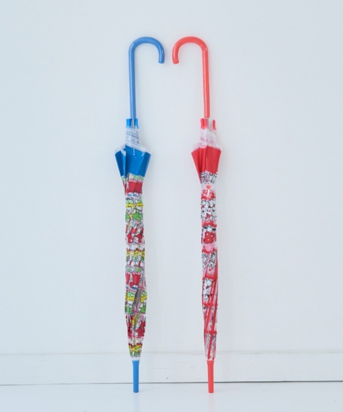 SiNCERE（シンシア）の「〈シモジマ〉コロンとまるい クリア素材の傘♪ バードケージ アンブレラ（長傘・レディース・レッド/ブルー・ONE SIZE）」の10枚目の写真