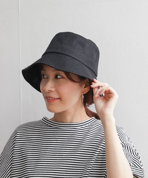 URBAN RESEARCH DOORS(アーバンリサーチドアーズ)の「ウォッシャブルレジャーハット(ハット・レディース・ブラック/ナチュラル・ONE)」の2枚目の写真