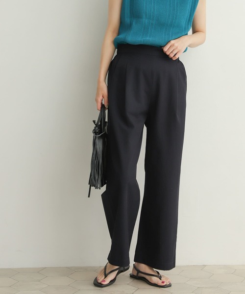 URBAN RESEARCH DOORS（アーバンリサーチドアーズ）の「レーヨンコットンイージーパンツ（その他パンツ・レディース・ネイビー/カーキ/ライトベージュ・SMALL/MEDIUM）」の3枚目の写真