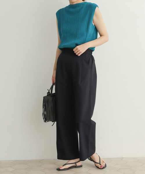 URBAN RESEARCH DOORS（アーバンリサーチドアーズ）の「レーヨンコットンイージーパンツ（その他パンツ・レディース・ネイビー/カーキ/ライトベージュ・SMALL/MEDIUM）」の7枚目の写真