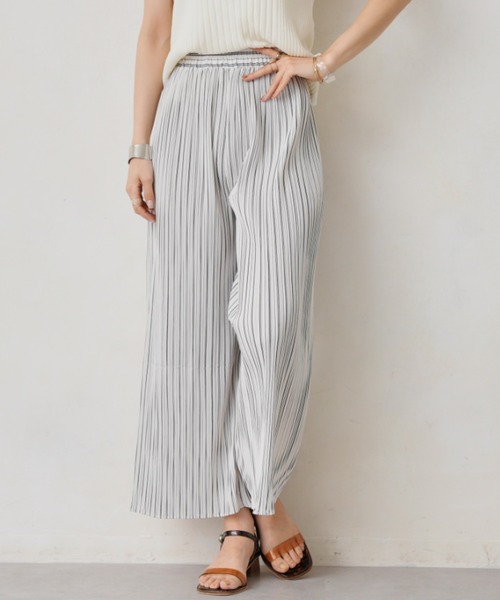 Chez toi（シェトワ）の「アソート柄プリーツイージーパンツ（その他パンツ・レディース・アイボリー/ブラック/イエロー・FREE）」の11枚目の写真