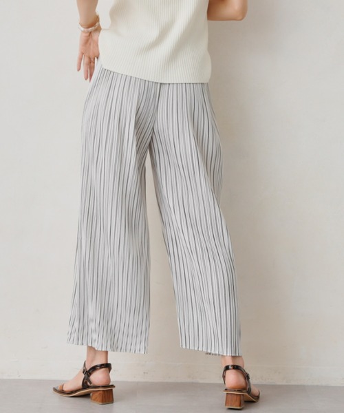 Chez toi（シェトワ）の「アソート柄プリーツイージーパンツ（その他パンツ・レディース・アイボリー/ブラック/イエロー・FREE）」の10枚目の写真