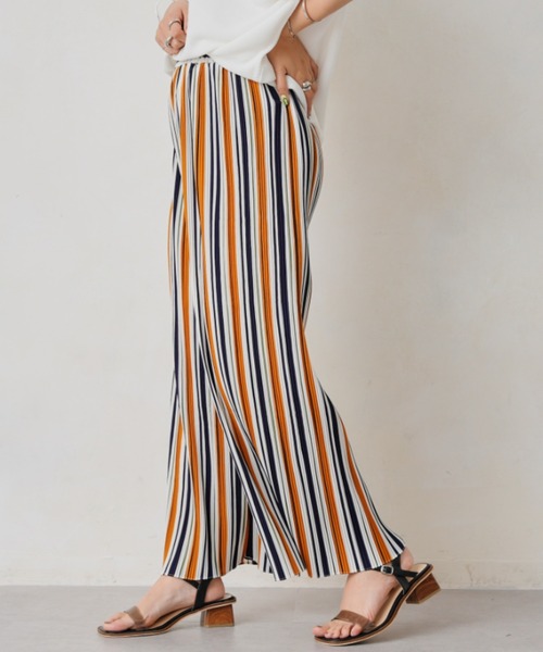 Chez toi（シェトワ）の「アソート柄プリーツイージーパンツ（その他パンツ・レディース・アイボリー/ブラック/イエロー・FREE）」の21枚目の写真