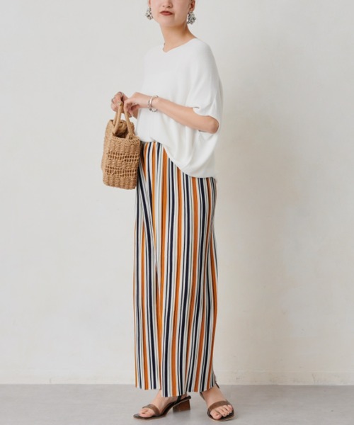 Chez toi（シェトワ）の「アソート柄プリーツイージーパンツ（その他パンツ・レディース・アイボリー/ブラック/イエロー・FREE）」の14枚目の写真