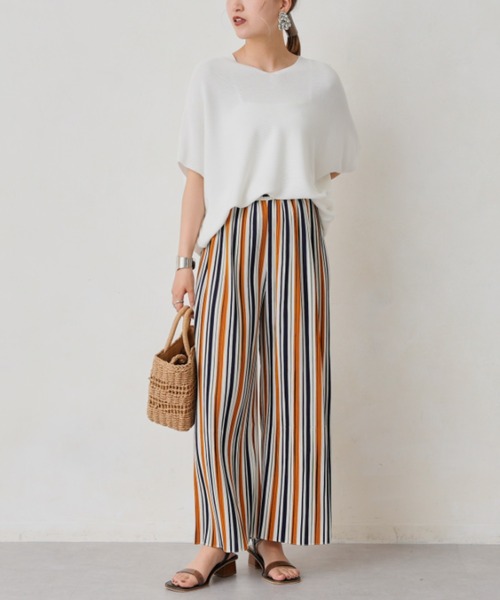 Chez toi（シェトワ）の「アソート柄プリーツイージーパンツ（その他パンツ・レディース・アイボリー/ブラック/イエロー・FREE）」の16枚目の写真