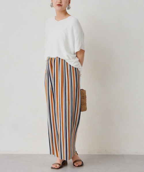 Chez toi（シェトワ）の「アソート柄プリーツイージーパンツ（その他パンツ・レディース・アイボリー/ブラック/イエロー・FREE）」の18枚目の写真