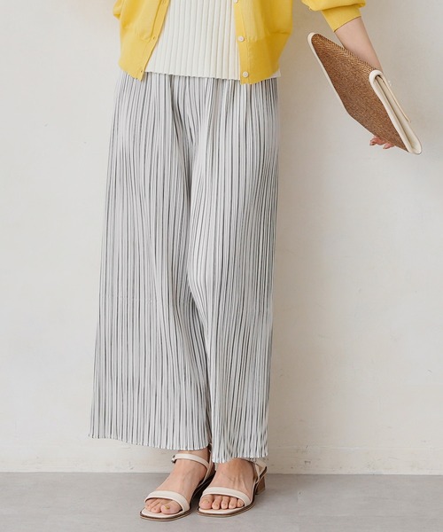 Chez toi（シェトワ）の「アソート柄プリーツイージーパンツ（その他パンツ・レディース・アイボリー/ブラック/イエロー・FREE）」の12枚目の写真