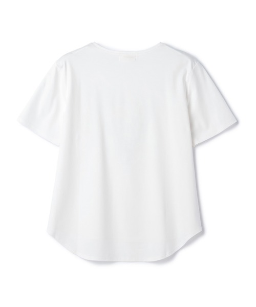A/C DESIGN BY ALPHA CUBIC(エーシーデザインバイアルファキュービック)の「【接触冷感】パフュームプリントTシャツ(Tシャツ/カットソー・レディース・ライトグレー/ブラック/オフホワイト・LL/M/L)」の11枚目の写真