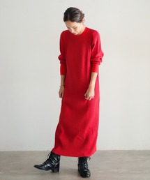 NOMBRE IMPAIR | コットンポリワッフル　ロングワンピース(ワンピース)