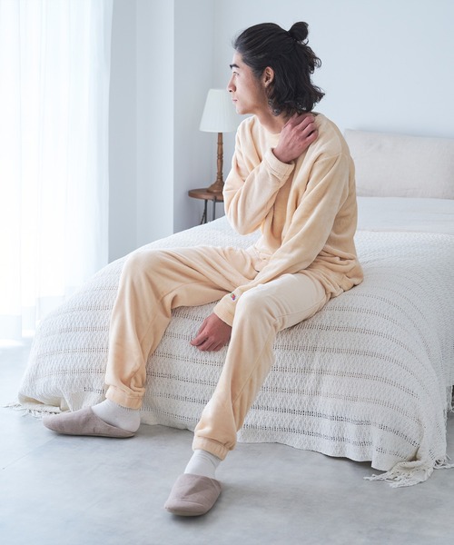 ボアルームウェア / 長袖上下2点セット / あったか ふわふわ