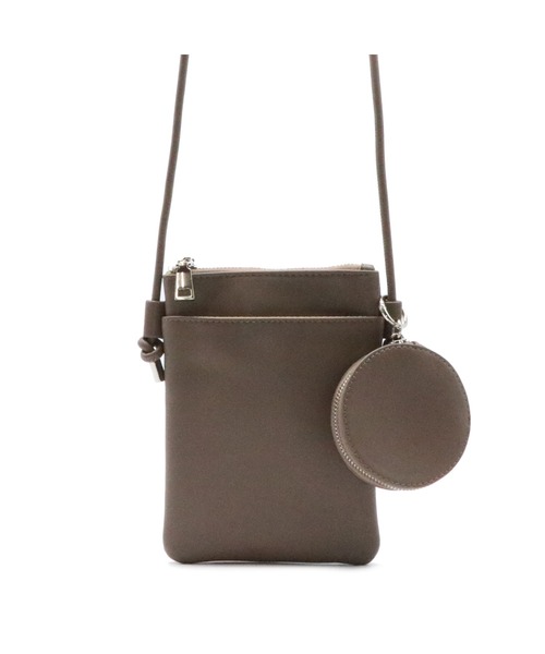 POUTOJOURU（ポートジュール）の「【ポートジュール】　フェイクレザーマルチケース　コインケース付き（ショルダーバッグ・レディース・アイボリー/ブラック/ダークブラウン/グレイッシュベージュ・FREE）」の16枚目の写真