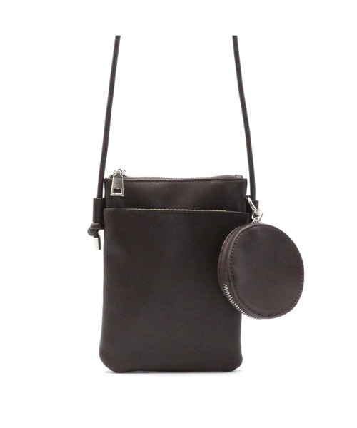 POUTOJOURU（ポートジュール）の「【ポートジュール】　フェイクレザーマルチケース　コインケース付き（ショルダーバッグ・レディース・アイボリー/ブラック/ダークブラウン/グレイッシュベージュ・FREE）」の18枚目の写真