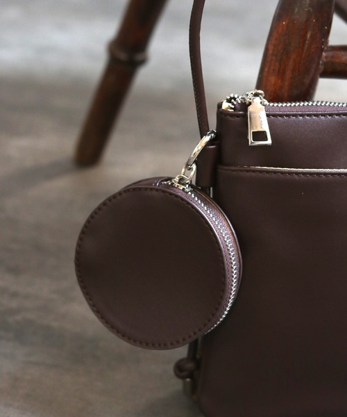 POUTOJOURU（ポートジュール）の「【ポートジュール】　フェイクレザーマルチケース　コインケース付き（ショルダーバッグ・レディース・アイボリー/ブラック/ダークブラウン/グレイッシュベージュ・FREE）」の13枚目の写真