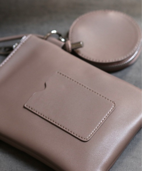 POUTOJOURU（ポートジュール）の「【ポートジュール】　フェイクレザーマルチケース　コインケース付き（ショルダーバッグ・レディース・アイボリー/ブラック/ダークブラウン/グレイッシュベージュ・FREE）」の15枚目の写真