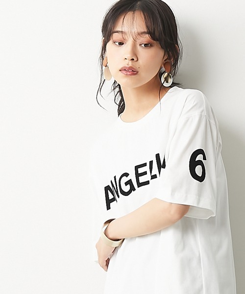 CHIC STYLE(シックスタイル)の「<大きいサイズ>綿100%フロッキープリントTシャツ シックスタイル(Tシャツ/カットソー・レディース・オフホワイト/モカ・7/8/2/3/4/6/5)」の22枚目の写真
