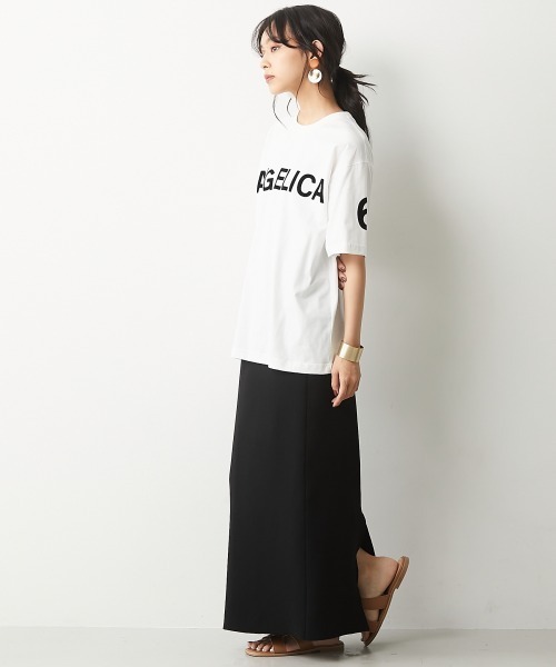 CHIC STYLE(シックスタイル)の「<大きいサイズ>綿100%フロッキープリントTシャツ シックスタイル(Tシャツ/カットソー・レディース・オフホワイト/モカ・7/8/2/3/4/6/5)」の20枚目の写真