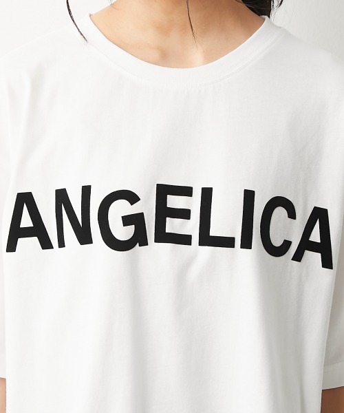 CHIC STYLE(シックスタイル)の「<大きいサイズ>綿100%フロッキープリントTシャツ シックスタイル(Tシャツ/カットソー・レディース・オフホワイト/モカ・7/8/2/3/4/6/5)」の16枚目の写真