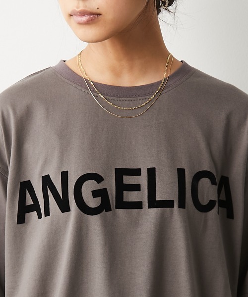CHIC STYLE(シックスタイル)の「<大きいサイズ>綿100%フロッキープリントTシャツ シックスタイル(Tシャツ/カットソー・レディース・オフホワイト/モカ・7/8/2/3/4/6/5)」の15枚目の写真