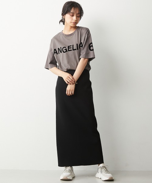 CHIC STYLE(シックスタイル)の「<大きいサイズ>綿100%フロッキープリントTシャツ シックスタイル(Tシャツ/カットソー・レディース・オフホワイト/モカ・7/8/2/3/4/6/5)」の11枚目の写真