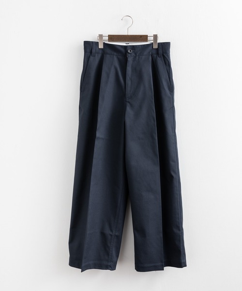 Audience(オーディエンス)の「CAVE カツラギ 1タックセンタープレスワイドパンツ AUD3526(チノパンツ・メンズ・ネイビー/アーミー/キナリ/カーキ・L/XL/M)」の18枚目の写真