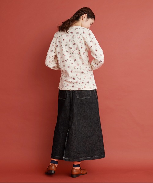 Malle（マル）の「malle 花柄サーマル　ロングＴシャツ（Tシャツ/カットソー・レディース・ピンク/ブルー・FREE）」の12枚目の写真