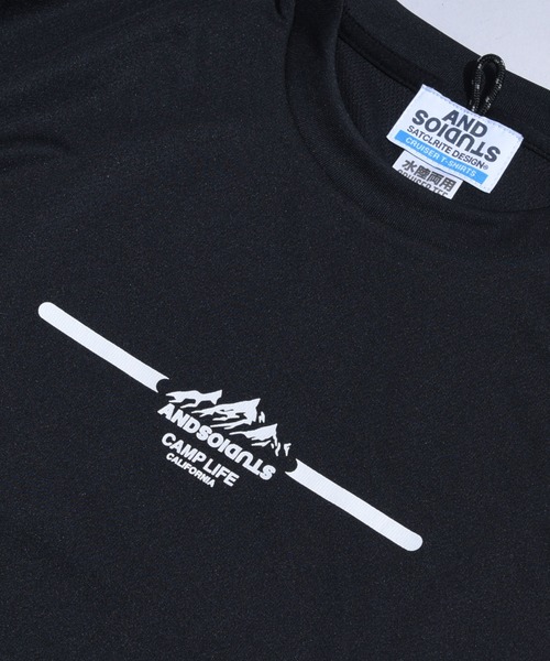 Satellite（サテライト）の「【SATELLITE(サテライト)】OUT CRUISER TEE/LOGO2 / ワイドシルエット / 吸汗速乾/ ドライフィット（Tシャツ/カットソー・メンズ・ブラック/ベージュ/カーキ・M/L）」の7枚目の写真