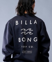 【ムラサキスポーツ別注 WEB限定】BILLABONG/ビラボン 撥水加工 ビッグシルエット バックプリントトレーナー/裏起毛 クルーネックスウェット BC012-030