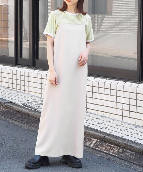 tiptop（ティップトップ）の「キャミワンピース（ワンピース・レディース・ブラック/アイボリー/ホワイト系その他/ブラック系その他/ブルー系その他/ブラック系その他2・FREE）」の7枚目の写真