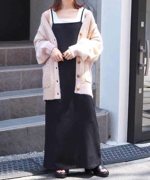 tiptop（ティップトップ）の「キャミワンピース（ワンピース・レディース・ブラック/アイボリー/ホワイト系その他/ブラック系その他/ブルー系その他/ブラック系その他2・FREE）」の11枚目の写真