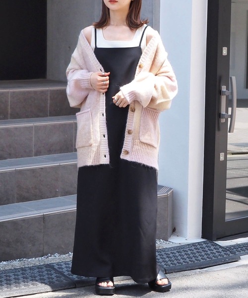 tiptop（ティップトップ）の「キャミワンピース（ワンピース・レディース・ブラック/アイボリー/ホワイト系その他/ブラック系その他/ブルー系その他/ブラック系その他2・FREE）」の15枚目の写真