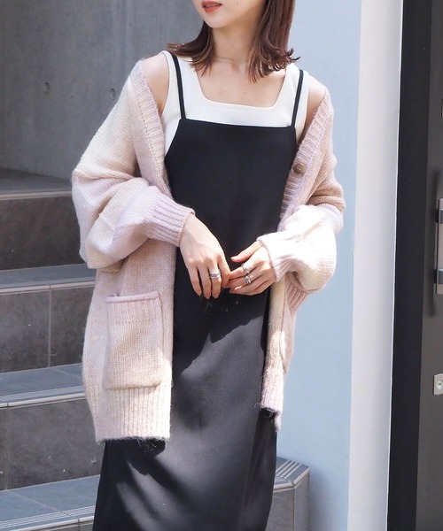 tiptop（ティップトップ）の「キャミワンピース（ワンピース・レディース・ブラック/アイボリー/ホワイト系その他/ブラック系その他/ブルー系その他/ブラック系その他2・FREE）」の16枚目の写真