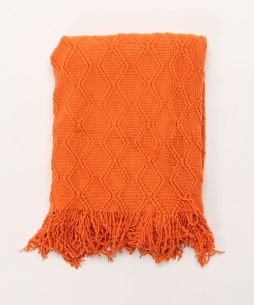 北欧編みフリンジソファーカバー／マルチカバー