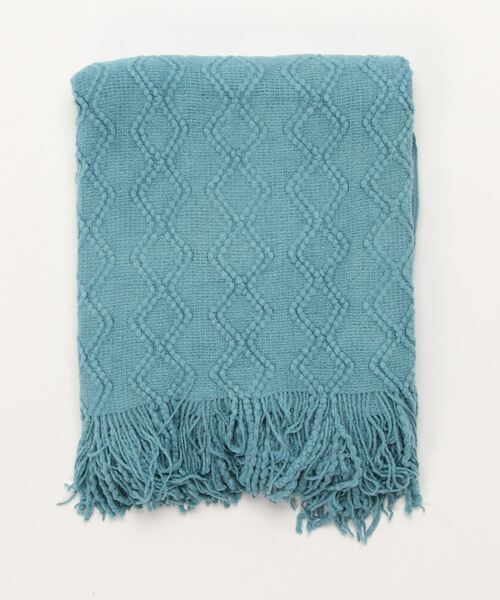 北欧編みフリンジソファーカバー／マルチカバー