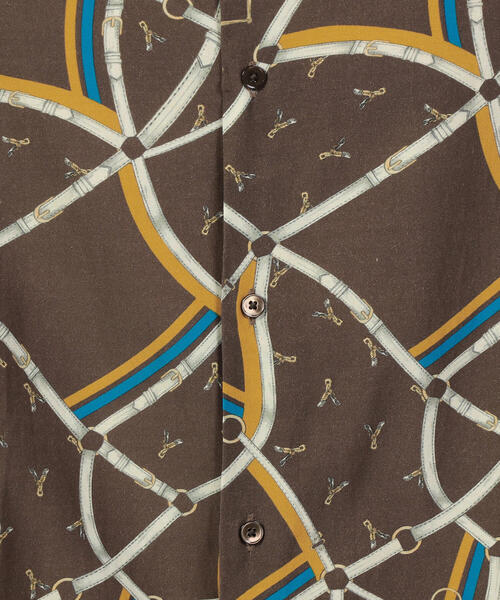 TOMORROWLAND (トゥモローランド)の「レーヨンコットン プリントシャツ(シャツ/ブラウス・メンズ・ブラック系その他/ブラウン系その他/グリーン系その他3・S/XS/M)」の12枚目の写真