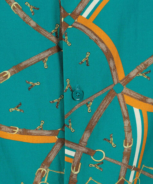 TOMORROWLAND (トゥモローランド)の「レーヨンコットン プリントシャツ(シャツ/ブラウス・メンズ・ブラック系その他/ブラウン系その他/グリーン系その他3・S/XS/M)」の14枚目の写真