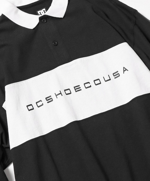 DC SHOES(ディーシーシューズ)の「DC SHOES/ディーシーシューズ COLORBLOCKS POLO LS 長袖ポロシャツ フロントロゴ(ポロシャツ・メンズ・ホワイト/ブラック・L/XL/M)」の8枚目の写真