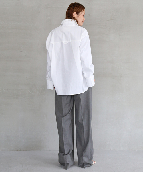 美品 MARIAMCMANUS マリアマクマナス シャツ ブラウス 長袖 白 Deuxieme Classe（ドゥーズィエムクラス）の「【MARIA McMANUS