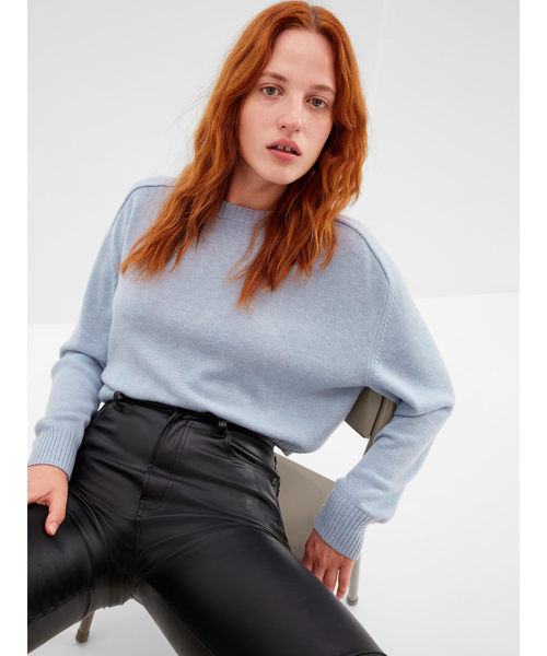 GAP(ギャップ)の「クルーネック プルオーバーセーター(ニット/セーター・レディース・ライトブルー/ナチュラル/ネイビー/ピンク・S/L/XL/M/XXS/XS)」の1枚目の写真