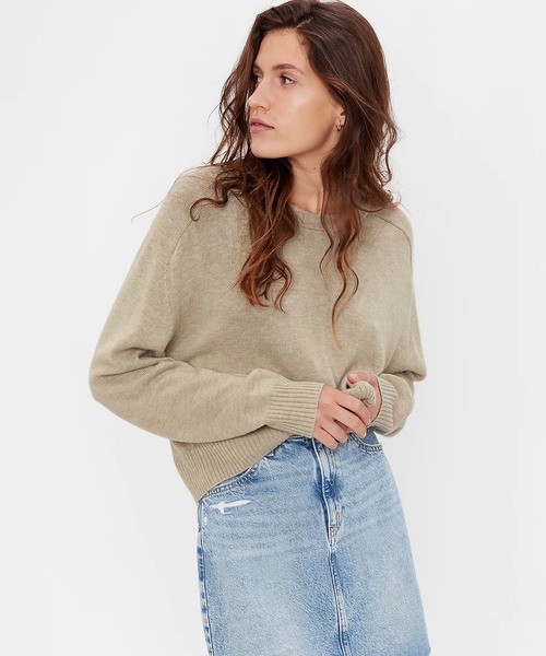 GAP(ギャップ)の「クルーネック プルオーバーセーター(ニット/セーター・レディース・ライトブルー/ナチュラル/ネイビー/ピンク・S/L/XL/M/XXS/XS)」の2枚目の写真