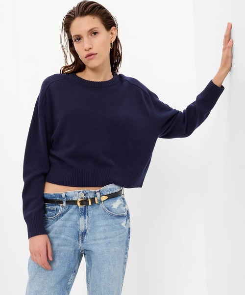 GAP(ギャップ)の「クルーネック プルオーバーセーター(ニット/セーター・レディース・ライトブルー/ナチュラル/ネイビー/ピンク・S/L/XL/M/XXS/XS)」の3枚目の写真