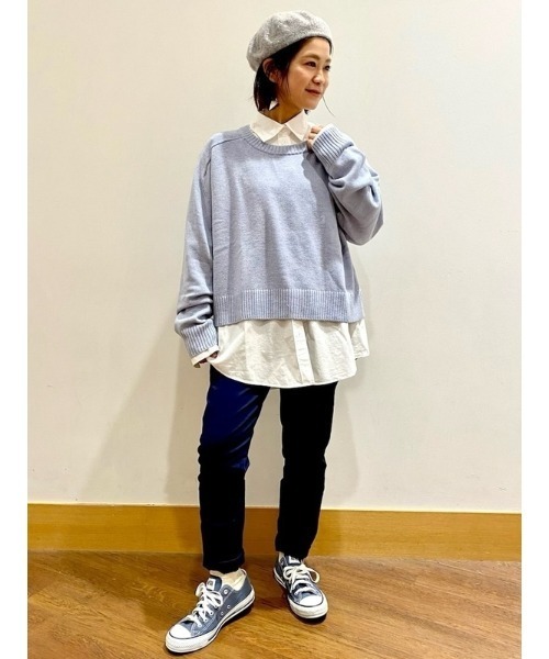 GAP(ギャップ)の「クルーネック プルオーバーセーター(ニット/セーター・レディース・ライトブルー/ナチュラル/ネイビー/ピンク・S/L/XL/M/XXS/XS)」の12枚目の写真
