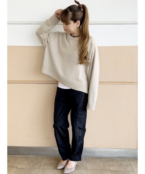 GAP(ギャップ)の「クルーネック プルオーバーセーター(ニット/セーター・レディース・ライトブルー/ナチュラル/ネイビー/ピンク・S/L/XL/M/XXS/XS)」の15枚目の写真