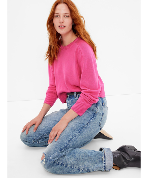 GAP(ギャップ)の「クルーネック プルオーバーセーター(ニット/セーター・レディース・ライトブルー/ナチュラル/ネイビー/ピンク・S/L/XL/M/XXS/XS)」の18枚目の写真