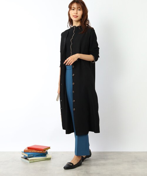 DRESKIP（ドレスキップ）の「◆ジレにもなるジャンスカ（スカート・レディース・ブラック/ダークグリーン/キャメル・02/03）」の14枚目の写真