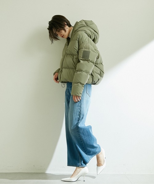 GALLARDAGALANTE(ガリャルダガランテ)の「【BACON】ダウンジャケット/NEW CLOUD(ダウンジャケット/コート・レディース・ホワイト系/オリーブ系・S)」の12枚目の写真