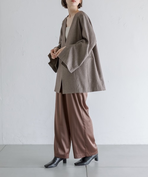 mystic(ミスティック)の「刺繍サテンパンツ(その他パンツ・レディース・ブラウン/アイボリー・FREE)」の19枚目の写真