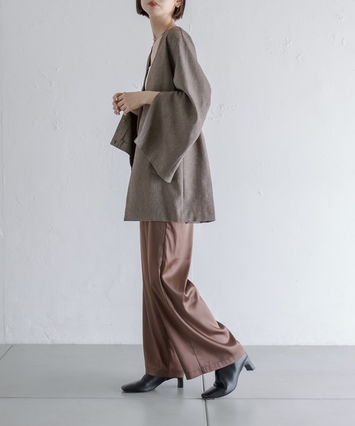 mystic(ミスティック)の「刺繍サテンパンツ(その他パンツ・レディース・ブラウン/アイボリー・FREE)」の20枚目の写真