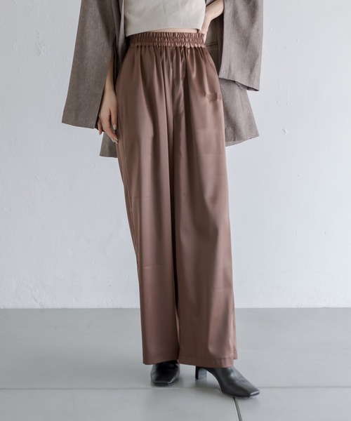 mystic(ミスティック)の「刺繍サテンパンツ(その他パンツ・レディース・ブラウン/アイボリー・FREE)」の22枚目の写真